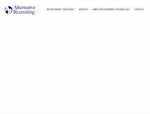Tablet Screenshot of alternativerecruiting.com